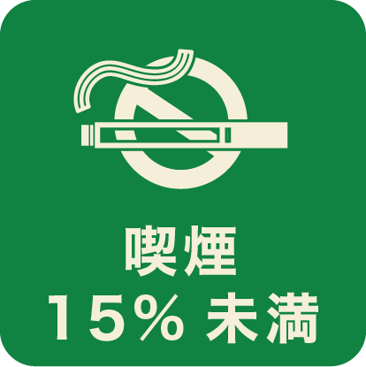 喫煙15%未満